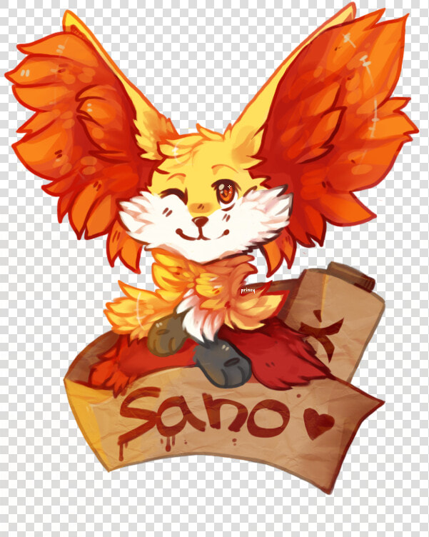 Sano The Delphox  re draw    Cartoon  HD Png DownloadTransparent PNG