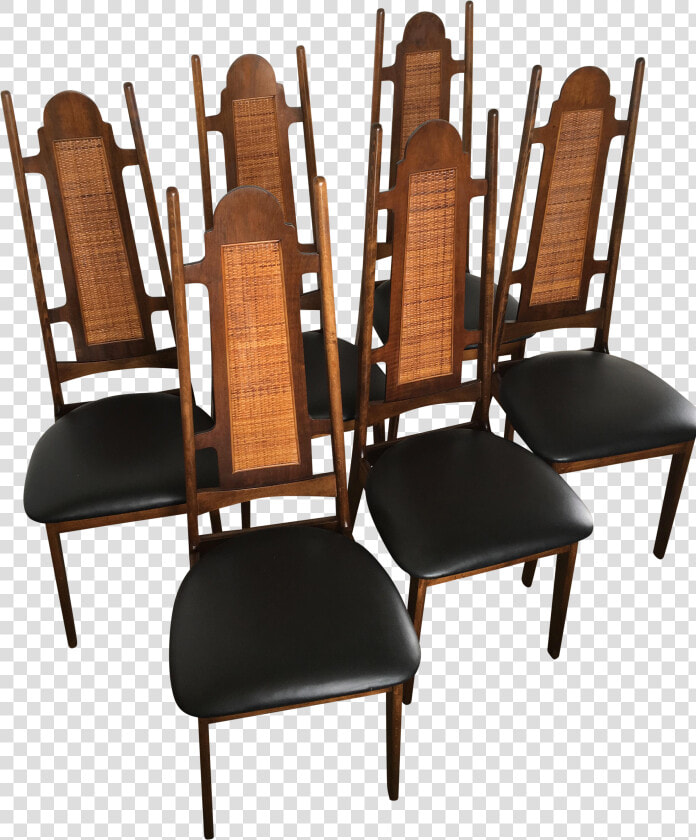 Mid Century High Back Dining Set Of   Chair  HD Png DownloadTransparent PNG