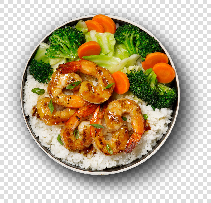 Shrimp Veggie Bowl   Waba Grill Shrimp Bowl  HD Png DownloadTransparent PNG