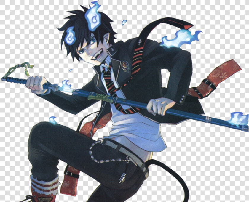 Rin Okumura Render By Railgunlv5 d3gbfal   Blue Exorcist Manga Cover  HD Png DownloadTransparent PNG