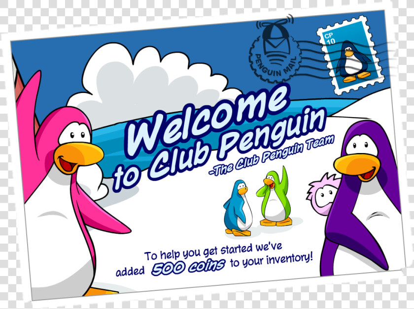 Image Welcome To Cp Postcard Png Club Penguin Wiki   Club Penguin 2006 Postcards  Transparent PngTransparent PNG