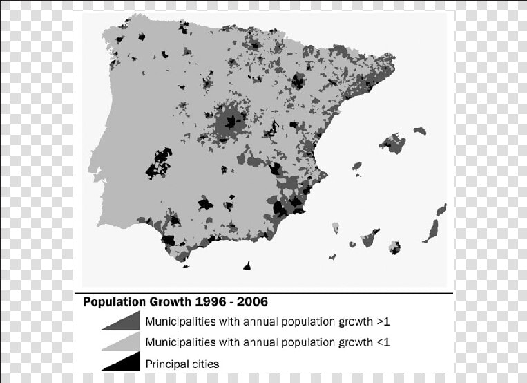 Spain Population Growth Map  HD Png DownloadTransparent PNG