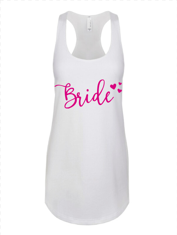 Playera Blanca Bride 3 Corazones   Active Tank  HD Png DownloadTransparent PNG