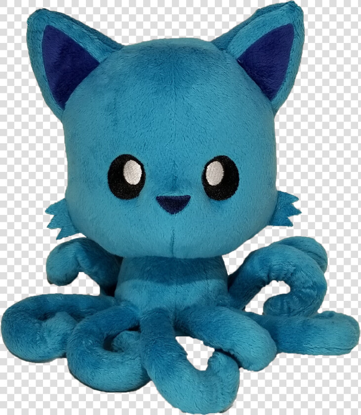 Paradise Blue Tentacle Kitty Class   Stuffed Toy  HD Png DownloadTransparent PNG