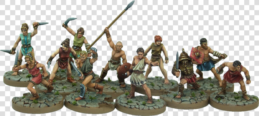 Gangs Of Rome Grouped Fighters Gladiator   Gangs Of Rome Miniatures  HD Png DownloadTransparent PNG