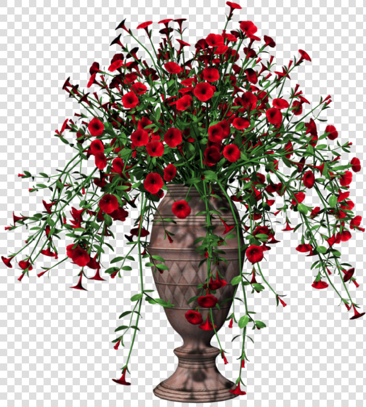 Red Flower Pot Png Clipart   Png Download   Flower With Pot Png  Transparent PngTransparent PNG