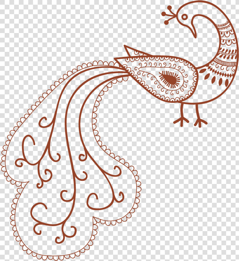 Mehndi Tattoo Peacock Transprent   Mehndi Patterns  HD Png DownloadTransparent PNG