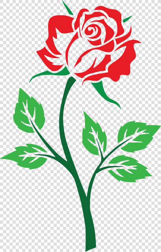 Free Clipart Of A Red Rose   Clip Art Rose Flowers  HD Png DownloadTransparent PNG