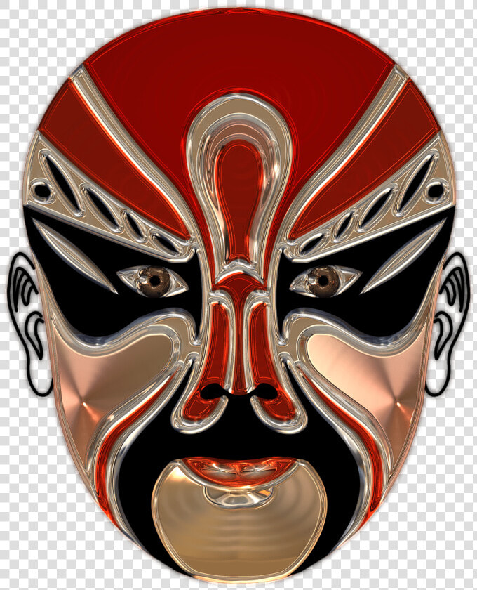 Chinese Opera Red Mask   京剧 脸谱 图片  HD Png DownloadTransparent PNG