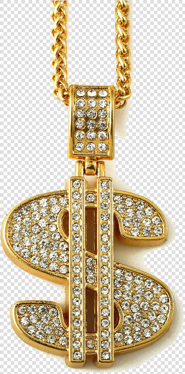 Gold Chains Png   Gold Chain Money Sign  Transparent PngTransparent PNG