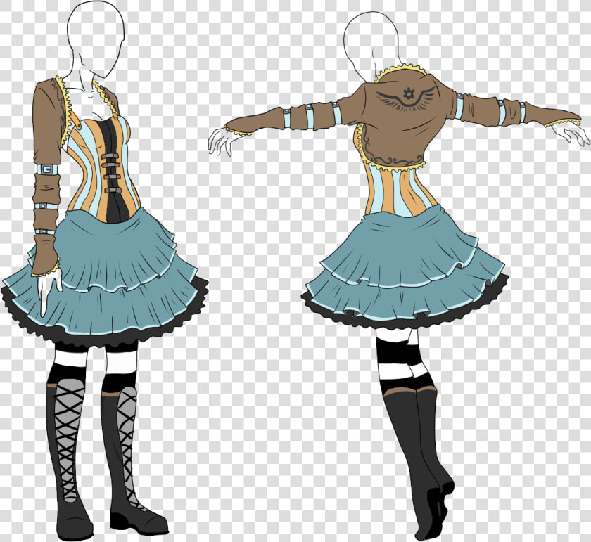 Outfit Drawing Steampunk Huge Freebie Download For   Outfit Adopt  HD Png DownloadTransparent PNG