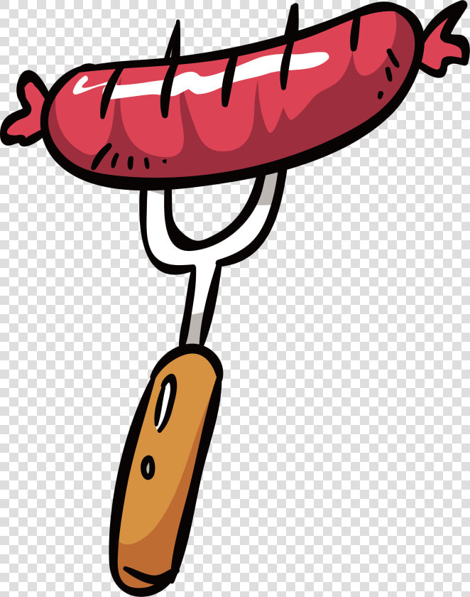 Beer German Cuisine Sausage On A Fork   German Sausage Clipart  HD Png DownloadTransparent PNG