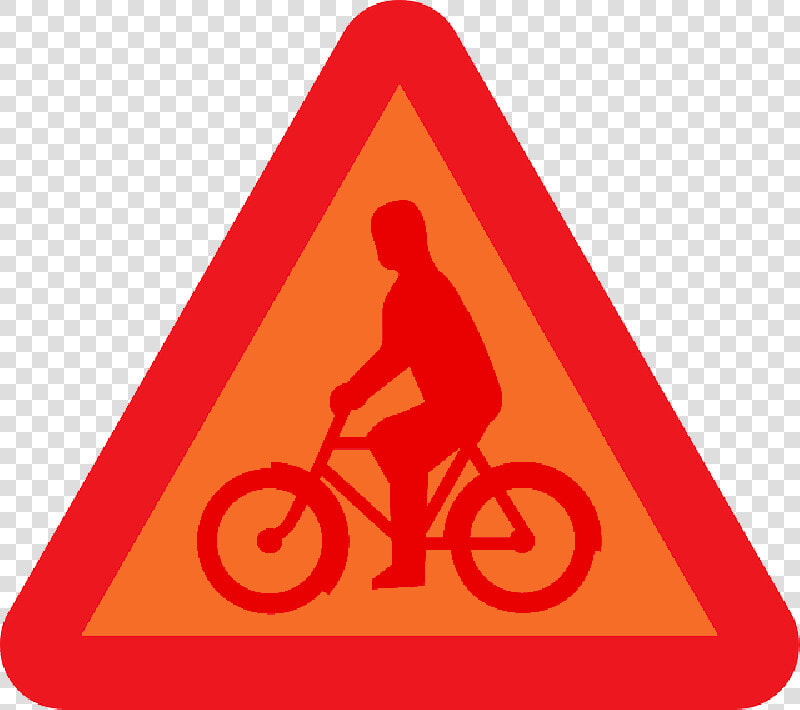 Sign  Transportation  Bicycle  Warning  Roadsigns   Clipart Person Riding Bike Png  Transparent PngTransparent PNG