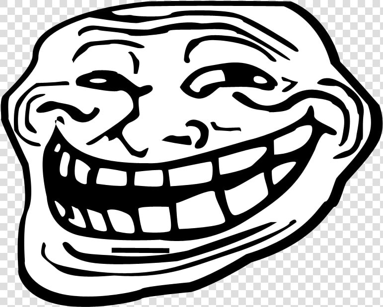 Trollface Png Transparent   Troll Face Without Background  Png DownloadTransparent PNG