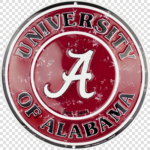 Alabama Crimson Tide Circle Sign   Transparent Alabama Crimson Tide Logo  HD Png DownloadTransparent PNG