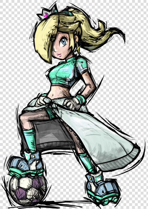 Cartoon Costume Design Illustration Drawing Sketch   Super Mario Strikers Rosalina  HD Png DownloadTransparent PNG