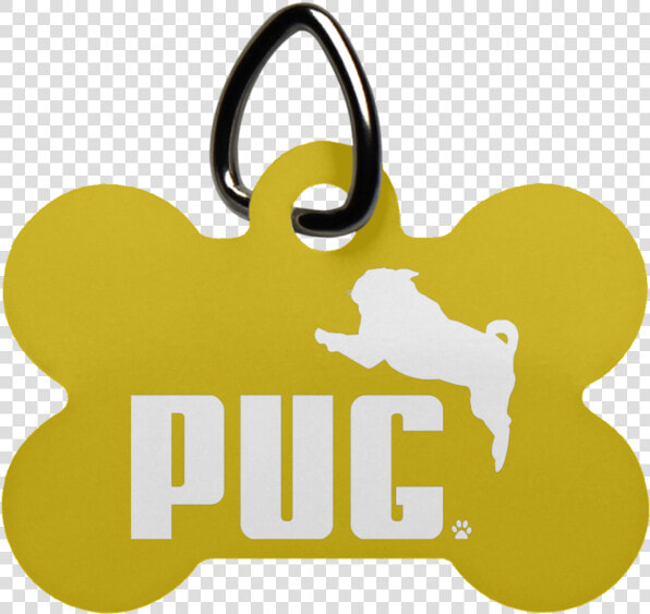 Pug Dog Bone Pet Tag   Pet Tag  HD Png DownloadTransparent PNG