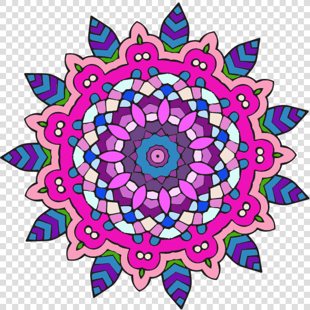 Clip Art Colorful Mandala Designs   Colorful Colorful Mandala Designs  HD Png DownloadTransparent PNG