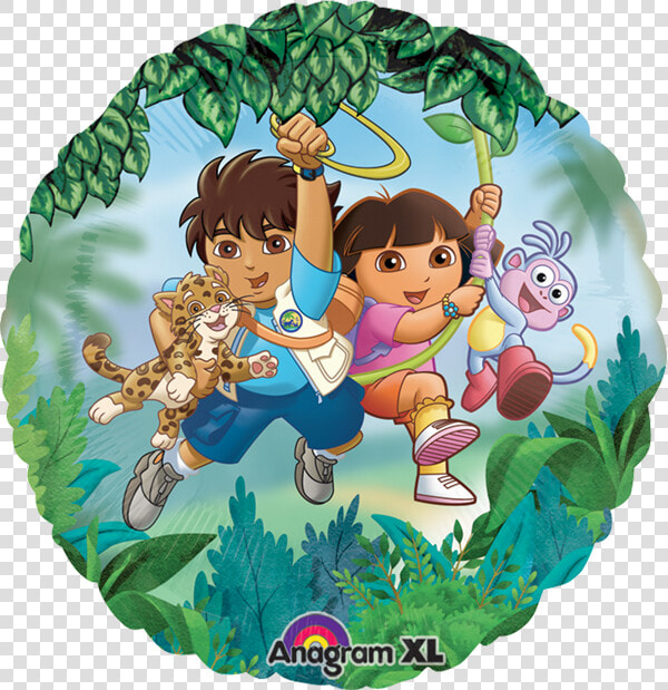 Transparent Dora Clipart   Diego And Dora Round  HD Png DownloadTransparent PNG