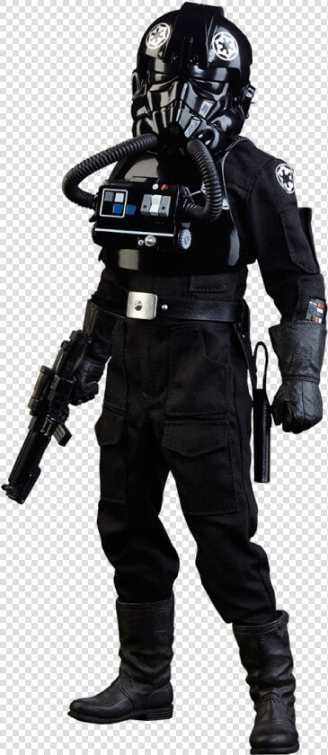 Sideshow Tie Fighter Pilot Figure From Star Wars Scale   Tie Fighter Pilot Png  Transparent PngTransparent PNG