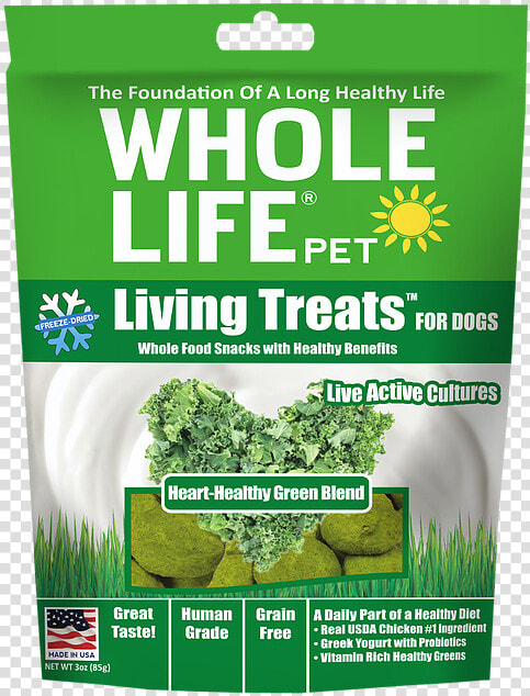 Whole Life Living Treats Grain Free Heart healthy Greens  HD Png DownloadTransparent PNG