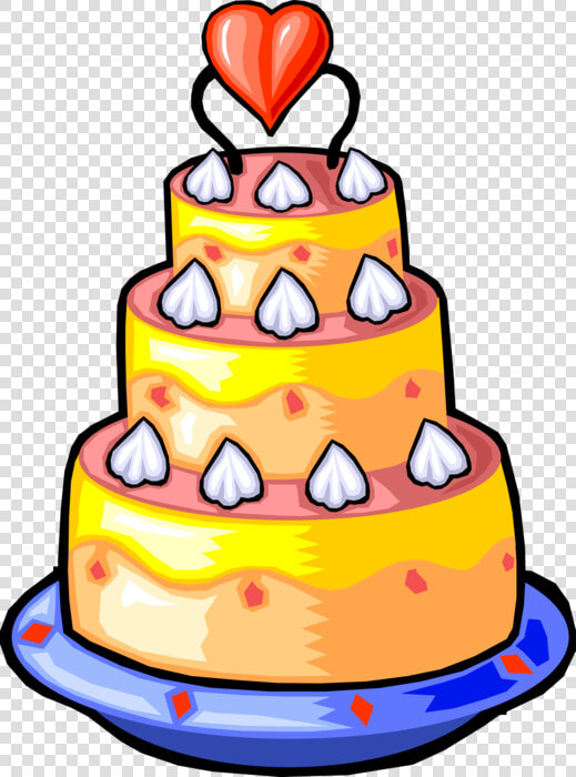 Vector Illustration Of Wedding Cake Traditional Cake  HD Png DownloadTransparent PNG