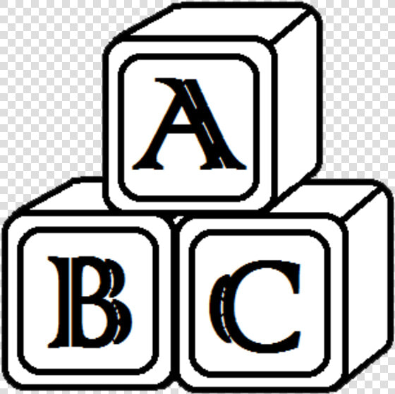 Transparent Abc 123 Clipart   Building Blocks Clipart Black And White  HD Png DownloadTransparent PNG