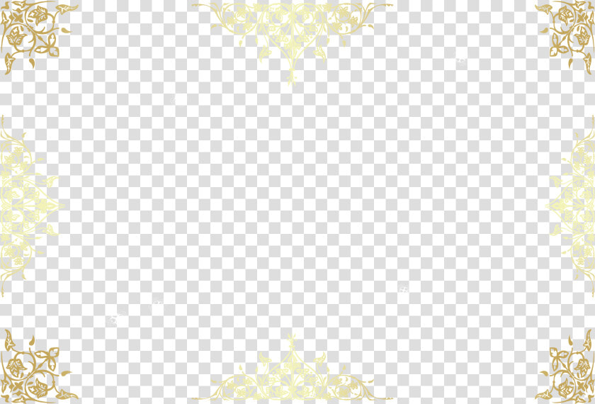 Clip Art Golden Deformation Creative Vector   Gold Floral Vector Border  HD Png DownloadTransparent PNG