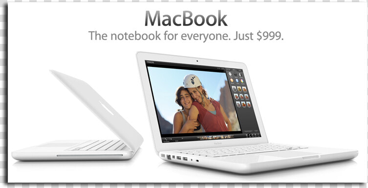 Macbook   First White Macbook  HD Png DownloadTransparent PNG