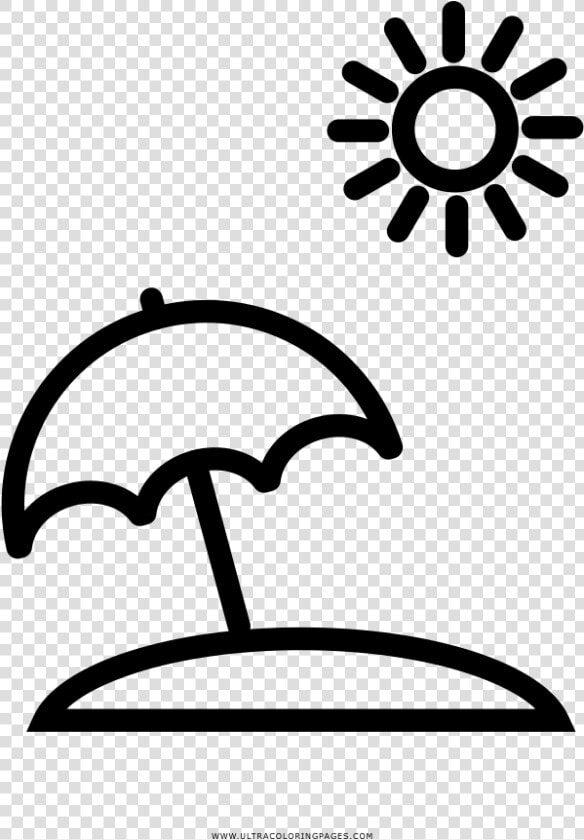 Transparent Beach Umbrella Png   Icon Beach Transparent Background  Png DownloadTransparent PNG