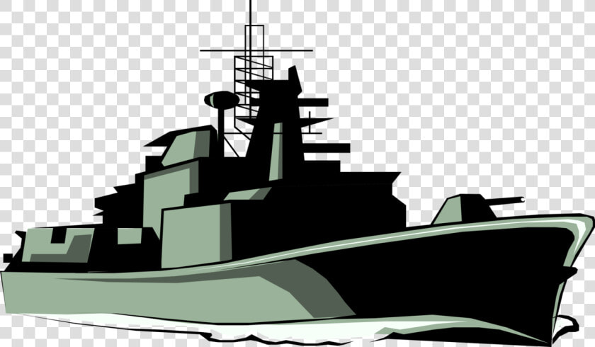 Vector Illustration Of Naval Frigate Ship Vessel   Navy Ship Clipart  HD Png DownloadTransparent PNG