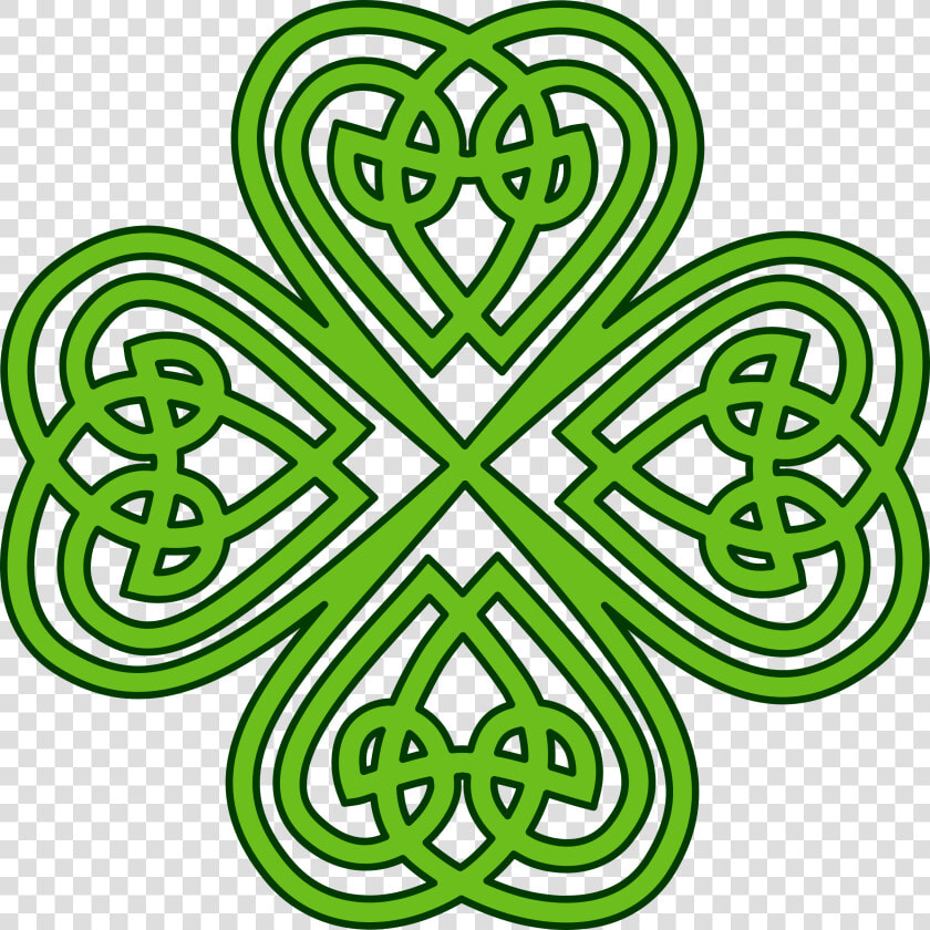 Clover Clipart Celtic   Celtic Four Leaf Clover Clipart  HD Png DownloadTransparent PNG