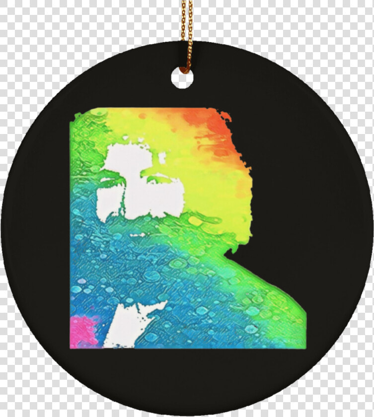 Jerry Rainbow Square Ceramic Circle Tree Ornament   Graphic Design  HD Png DownloadTransparent PNG