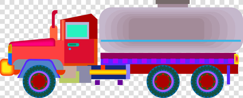 Vector Illustration Of Commercial Shipping And Delivery   Truck Activity  HD Png DownloadTransparent PNG