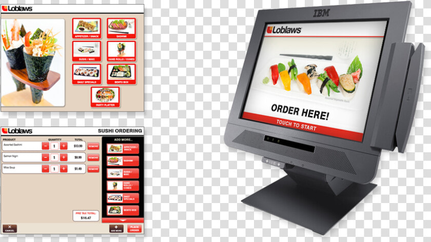 Mlg Loblaws Self Service Sushi Kiosk   Self Ordering Kiosk Ui  HD Png DownloadTransparent PNG