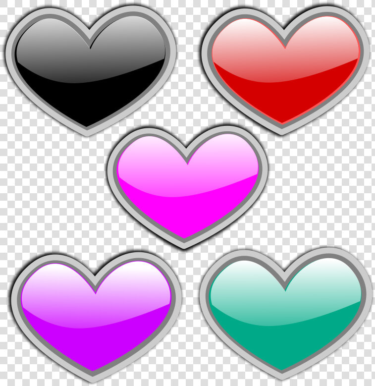 Gloss Heart 2 Free Vector   4vector  HD Png DownloadTransparent PNG