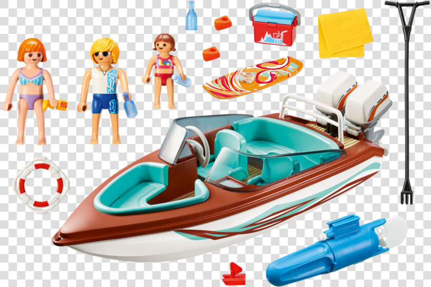 Transparent Mountain Clip Art Png   Playmobil Speedboat  Png DownloadTransparent PNG