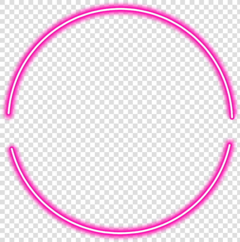  neon  round  pink  freetoedit  circle  frame  border   Circle  HD Png DownloadTransparent PNG