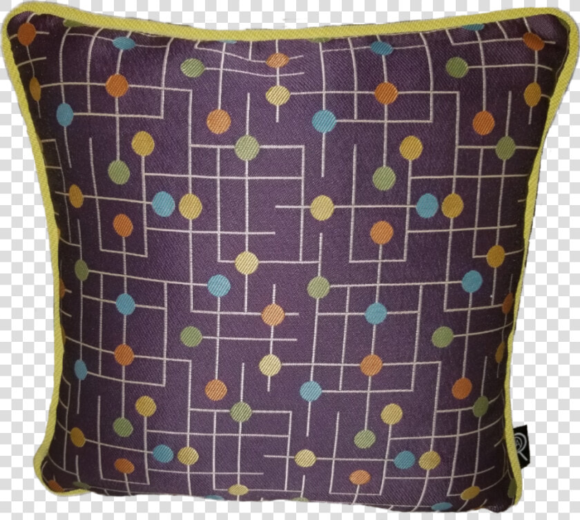 Candyland Purple Blue Green Orange Yellow Decorative   Cushion  HD Png DownloadTransparent PNG