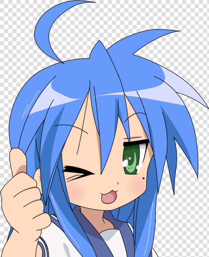 Konata Izumi Png   Anime Thumbs Up Png  Transparent PngTransparent PNG