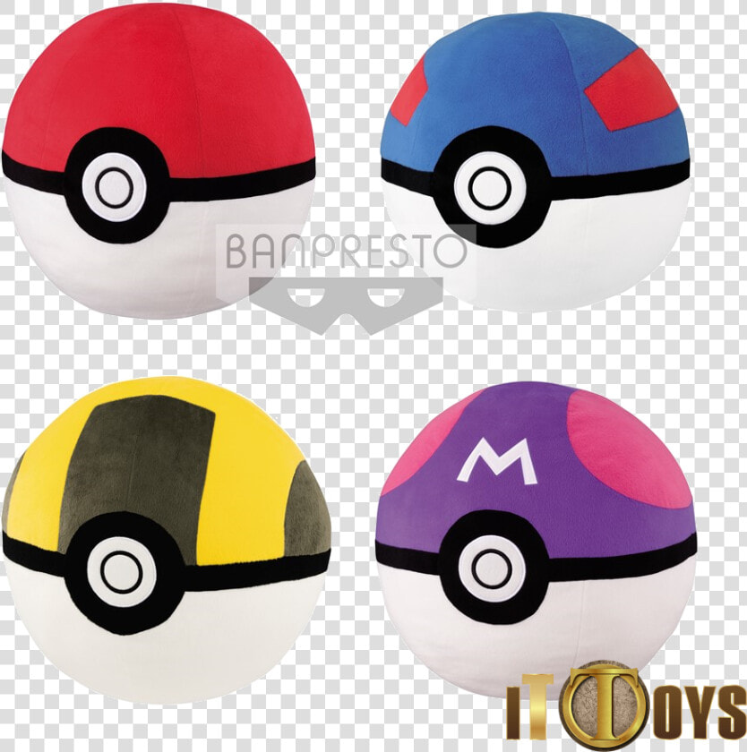 Banpresto Pokemon Sun Moon Big Pokeball Plush  HD Png DownloadTransparent PNG