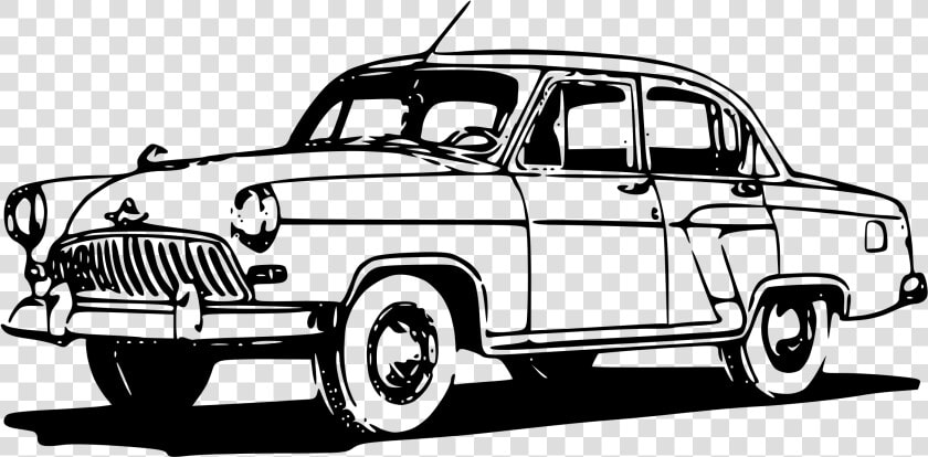 Transparent Classic Car Clipart Black And White   Old Car Clipart Black And White  HD Png DownloadTransparent PNG