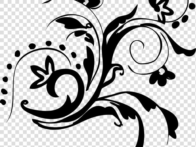 Drawn Swirl Floral Vector   Vector Floral Design Png  Transparent PngTransparent PNG