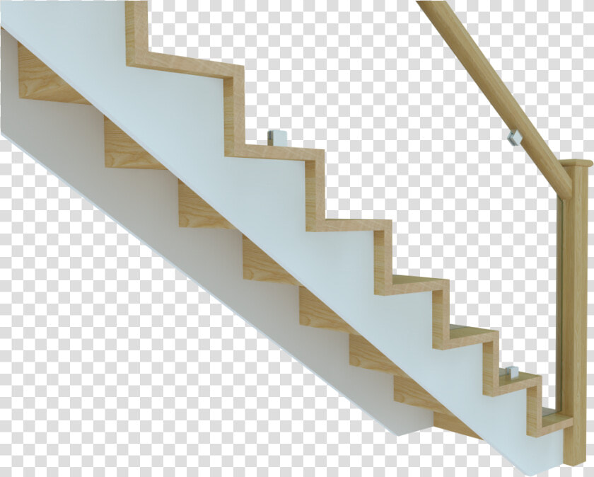 Transparent White Stairs Png   Modern Cut String Stair  Png DownloadTransparent PNG