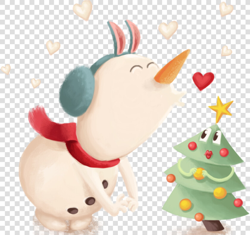 Cute Snowman Monika Klobcar Character 2d Character   Cartoon  HD Png DownloadTransparent PNG