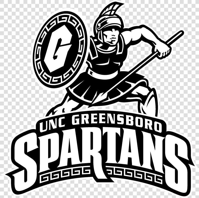 Uncg Spartans Logo Black And White   Villa Park High School Colors  HD Png DownloadTransparent PNG