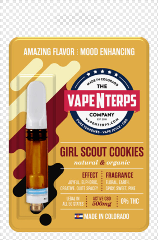 Vapenterps Concentrates Cartridges 500mg Gsc Cbd Vape   Grand Daddy Purple Cart  HD Png DownloadTransparent PNG