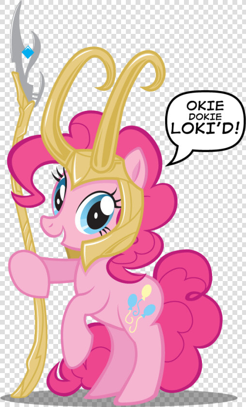 Okie Dokie Loki D Pinkie Pie Rainbow Dash Rarity Fluttershy   Little Pony Friendship Is Magic  HD Png DownloadTransparent PNG