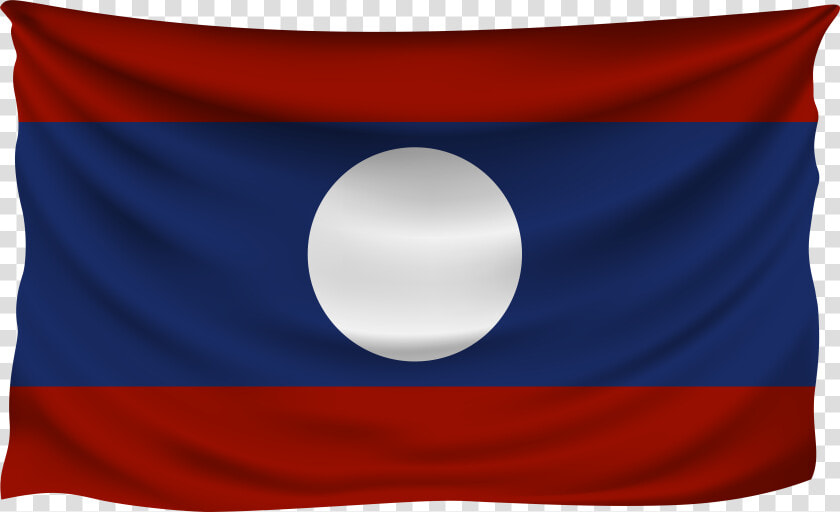 Download Wrinkled Clipart Photo   Flag Of Laos Png  Transparent PngTransparent PNG