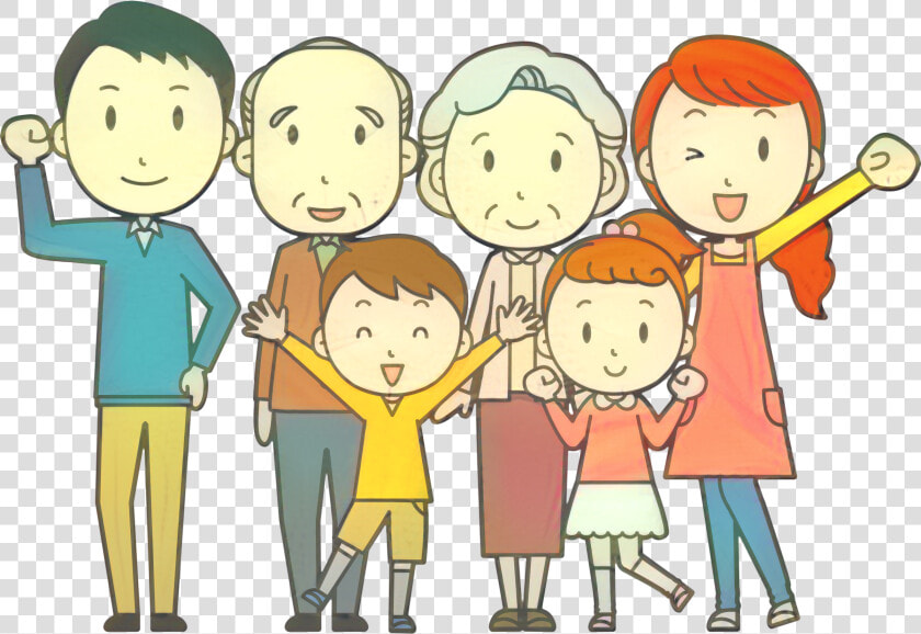 Extended Family Vector Graphics Clip Art Grandparent   Cartoon Transparent Family Png  Png DownloadTransparent PNG